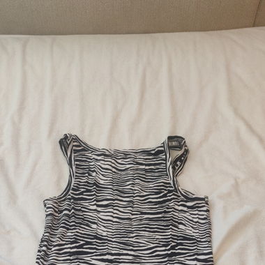 Zebra look enges Shirt/ Mini Kleid 