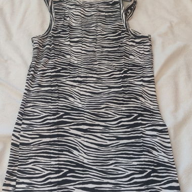 Zebra look enges Shirt/ Mini Kleid 