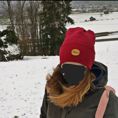 Handmade Mütze in rot