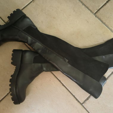 Bottes hautes noires Buffalo 
