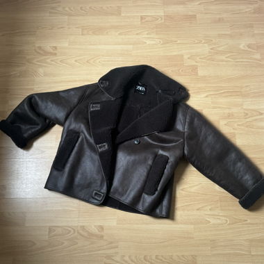 Faux Sherling Aviator Jacket