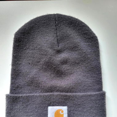 Classic Carhartt Workwear Beanie – Charcoal Grey