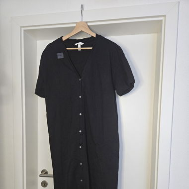 Robe noire coton H&M