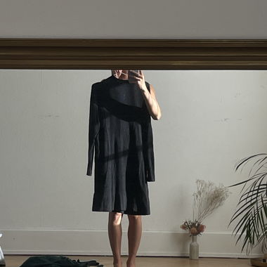 Robe en tricot noire