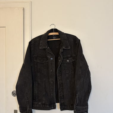 Black denim jacket