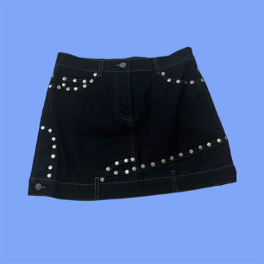 Jeansrock mit Nieten