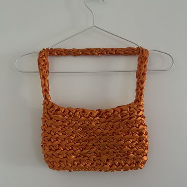 Sac à main crochet orange