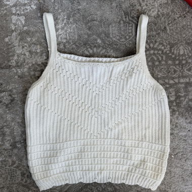 Top in maglia bianco C&A