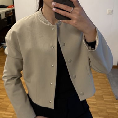 Veste courte Zara taupe, taille S 