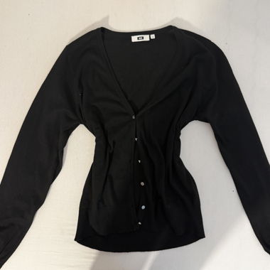 Black Button Cardigan