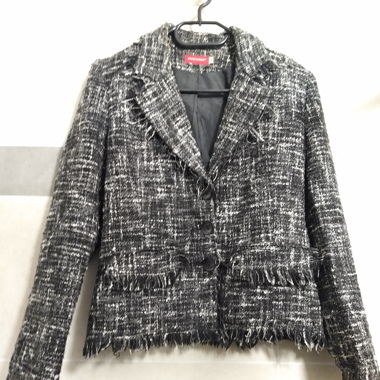 Chicoree Jacke Frühling Herbst Schwarz/Weiss M