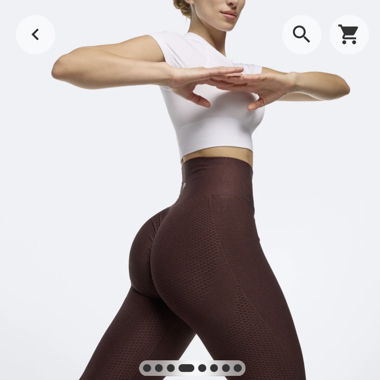 High Waist Leggins - Brown