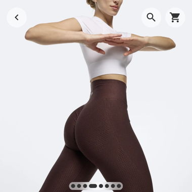High Waist Leggins - Brown