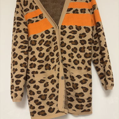 Leo Print Cardigan