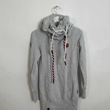 Robe Sweat à Capuche Gris Naketano