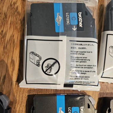Drucker Tinte blau