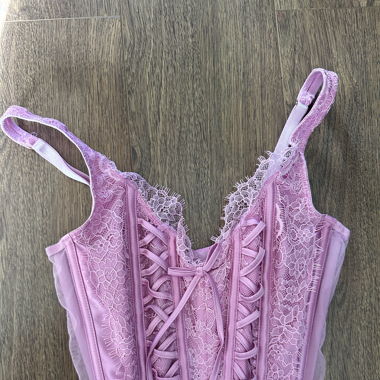 coquette pink corset victoria’s secret 
