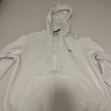 White Zip-Up Hoodie