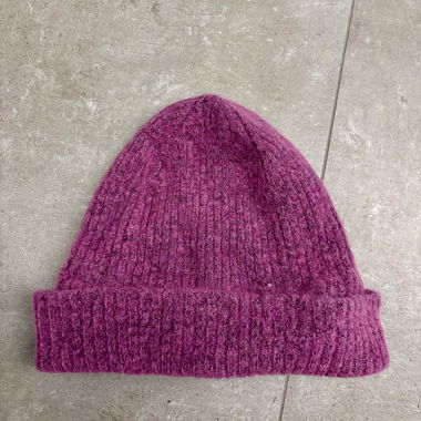Selected Femme Wool Beanie in Purplish Pink  