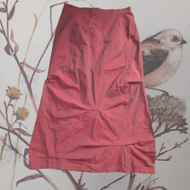 Burgundy long gothic skirt