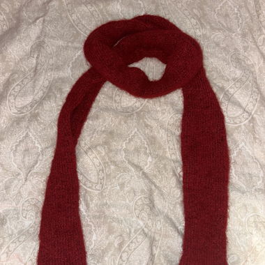 sciarpa sottile rossa