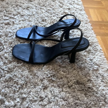Black summer heels 