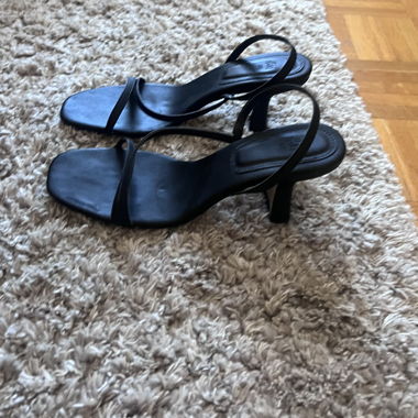 Black summer heels 