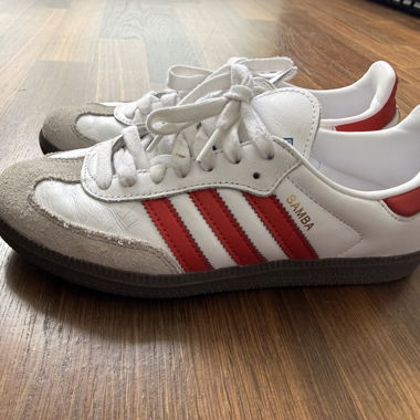 Sneakers Adidas Samba rosse e bianche taglia 38