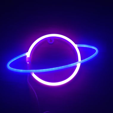neon Licht planet