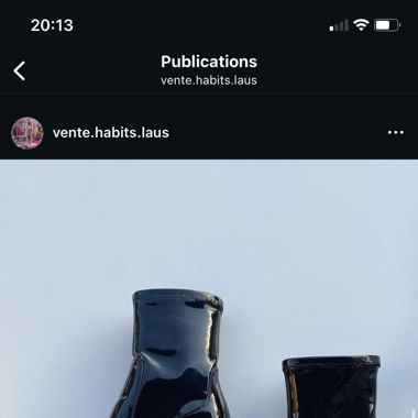Vinyl Heeled Ankle Boots