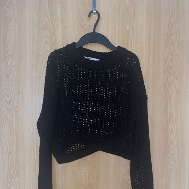 Pull tricot noir
