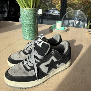 Bape Low Sneakers Grey and Black