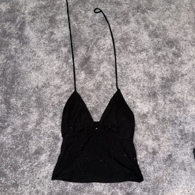 Black top with straps