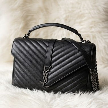 SAINT LAURENT „College Bag“ Medium / All Black