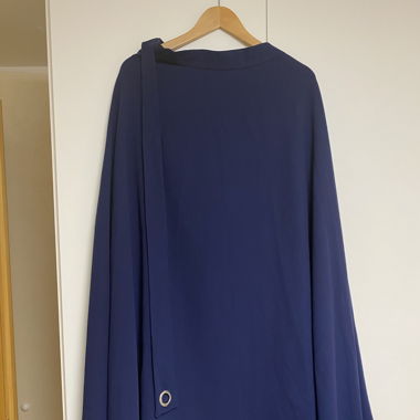 Blue long wide skirt
