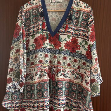 Desigual Multicolor-Bluse XL