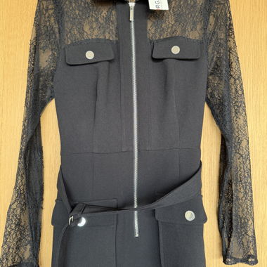 Robe Morgan noire en dentelle