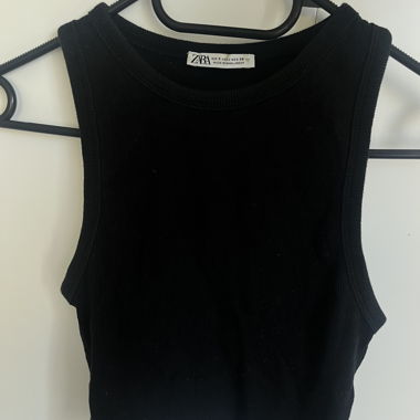 Zara Tanktop Schwarz