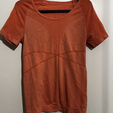 Orange Seamless Sport Top
