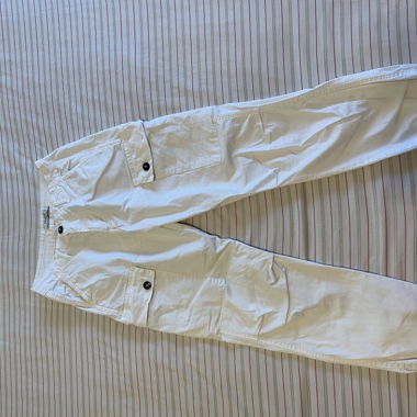 Pantaloni cargo bianchi  XS