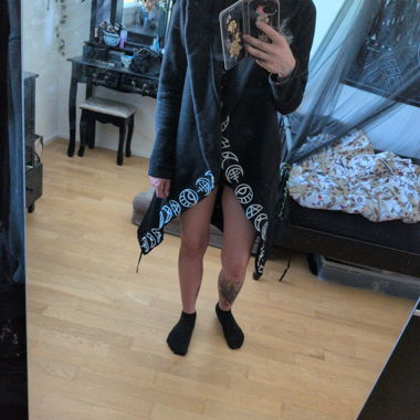 Veste-hoodie noire