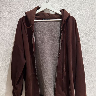 Brandy Melville brown fleece hoodie