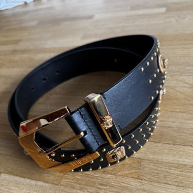 Versace Heritage Medusa Gürtel mit Nieten, Gr. 100