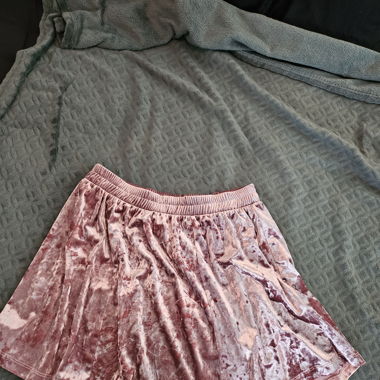 Samt Jupe rosa
