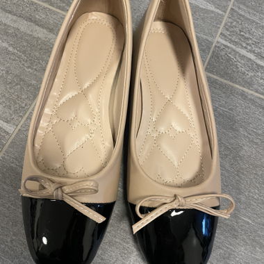 Ballerines Beige-Noir