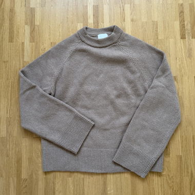 Pull en maille taupe