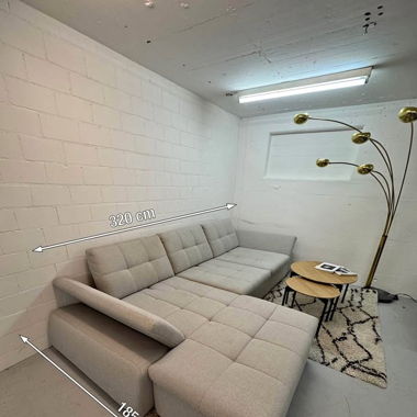Grau Ecksofa BettSofa gratis Lieferung von Livique