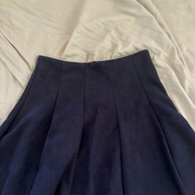 Rock samt blau Gr. M