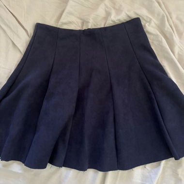 Rock samt blau Gr. M