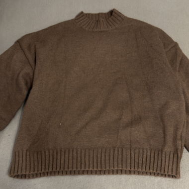 Maglione in maglia marrone